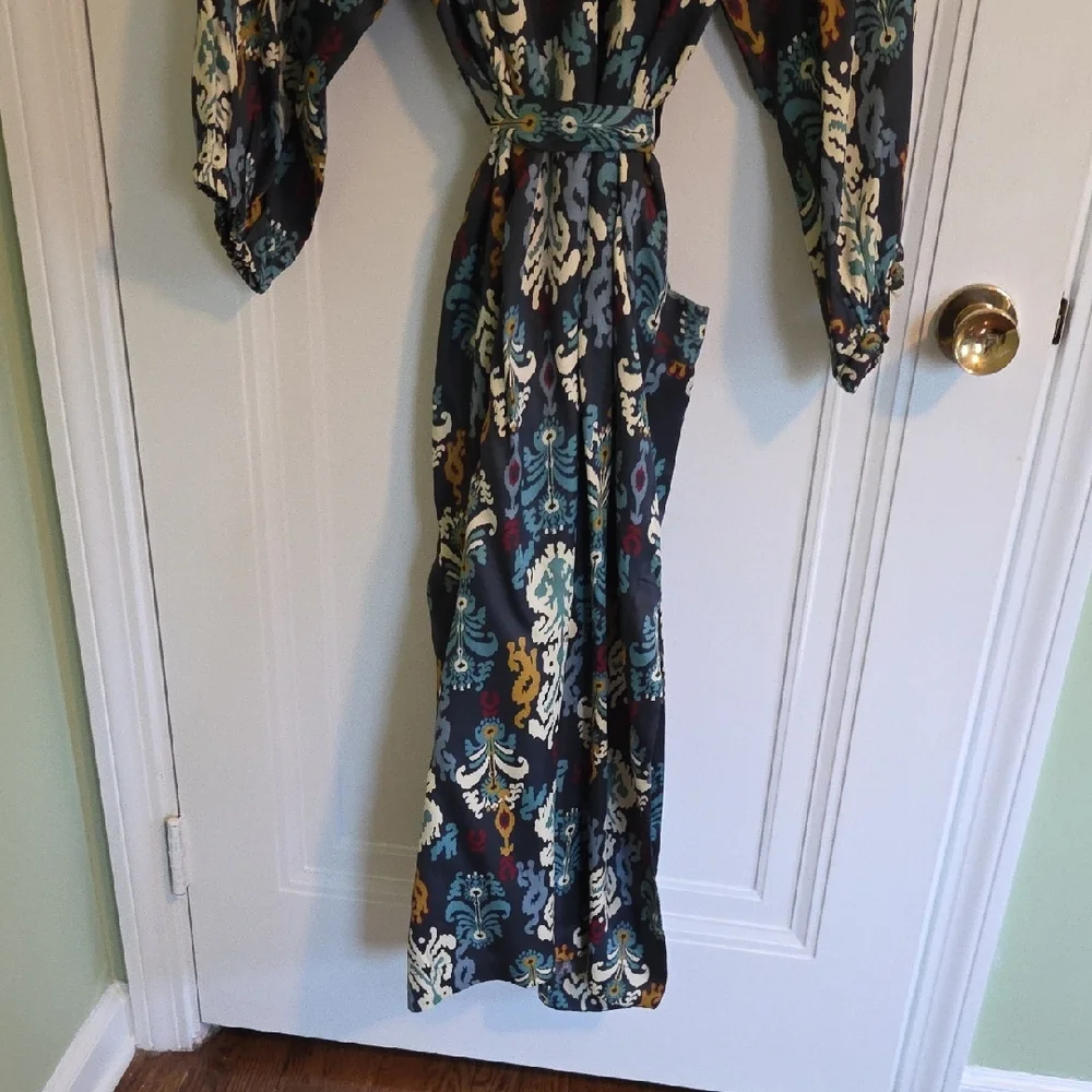 Zara Colorful Abstract Print Robe - Picture 5 of 5
